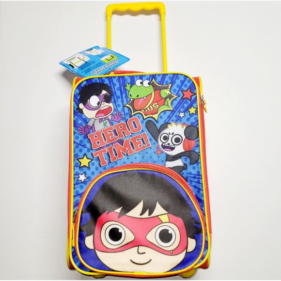 NWT Ryan's World Kids Carry-On Luggage With Wheels 20" Softside Trolley Suitcase - Picture 1 of 16